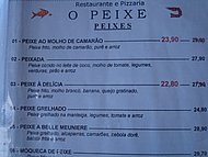 Fish menu