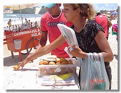 food in Ponta Negra beach
